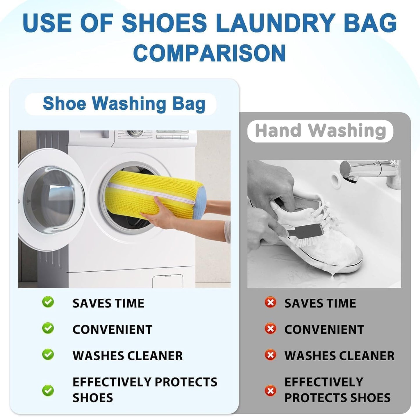 Lotusgal Shoe Washing Machine Bag
