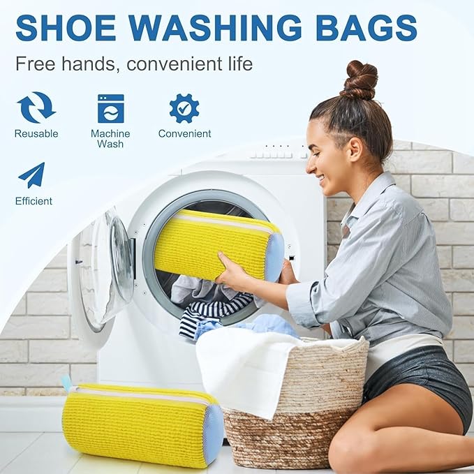 Lotusgal Shoe Washing Machine Bag