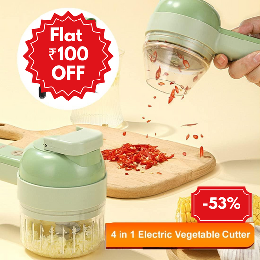 4 in 1 Portable Electric Vegetable Cutter Set
